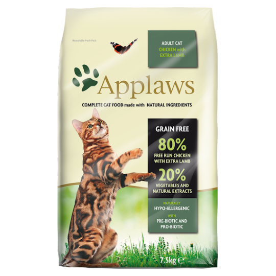 APPLAWS CAT ADULT CHICKEN WITH EXTRA LAMB [2KG]
