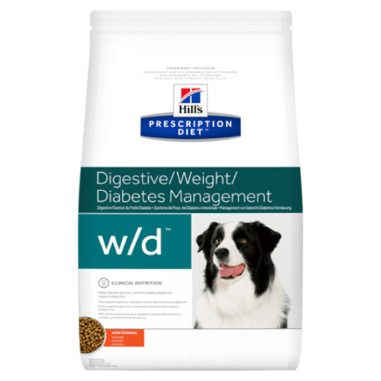 HILL'S DOG PRESCRIPTION DIET W/D DIGESTIVE/WEIGHT/DEABETES MANAGEMENT [12KG]