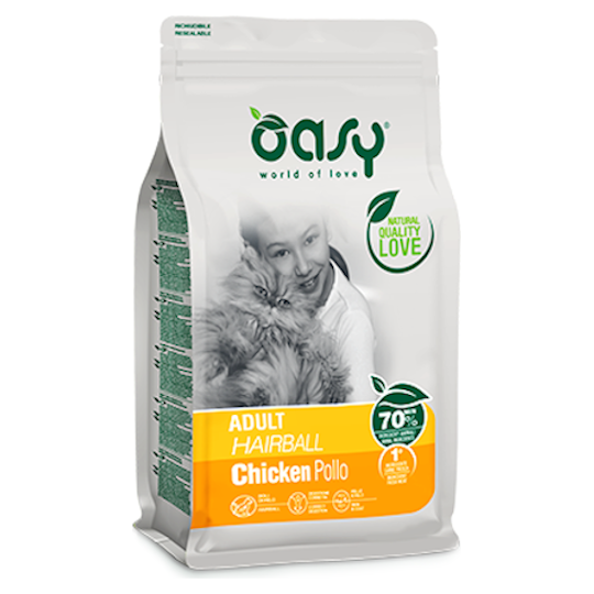 OASY CAT ADULT HAIRBALL CHICKEN [1,5KG]