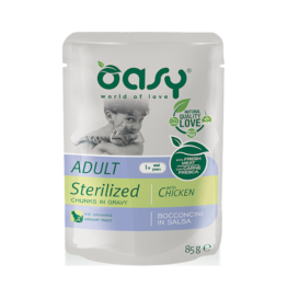 OASY CAT ADULT STERILIZED WITH CHICKEN [ΦΑΚΕΛΑΚΙ 85GR]